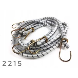 Rubber rope luggage belt, white, 3 pcs