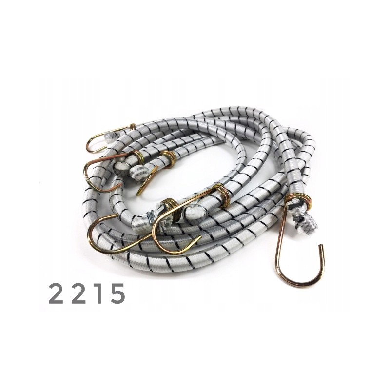 Rubber rope luggage belt, white, 3 pcs