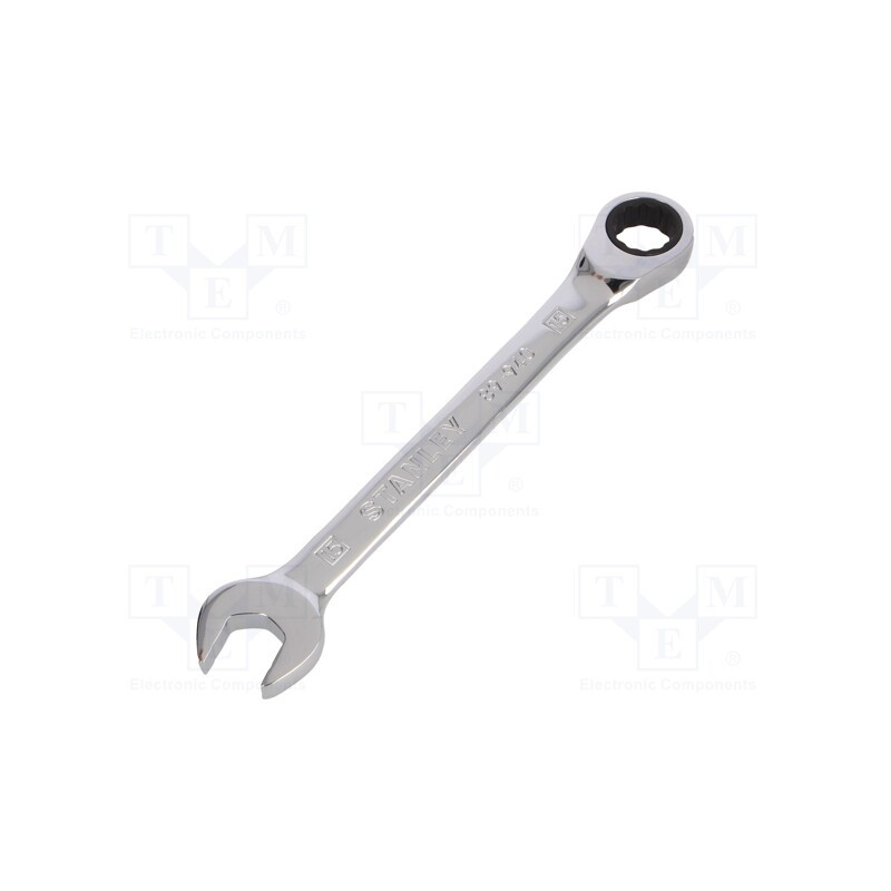 1 pcs x STANLEY - 4-89-940 - Wrench, combination spanner,with ratchet, 15mm, nickel plated