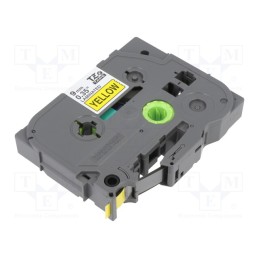 1 pcs x BROTHER - TZE-621 - Tape, 9mm, 8m, yellow, Character colour: black, laminated,glued