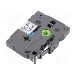 1 pcs x BROTHER - TZE-131 - Tape, 12mm, 8m, transparent, Character colour: black