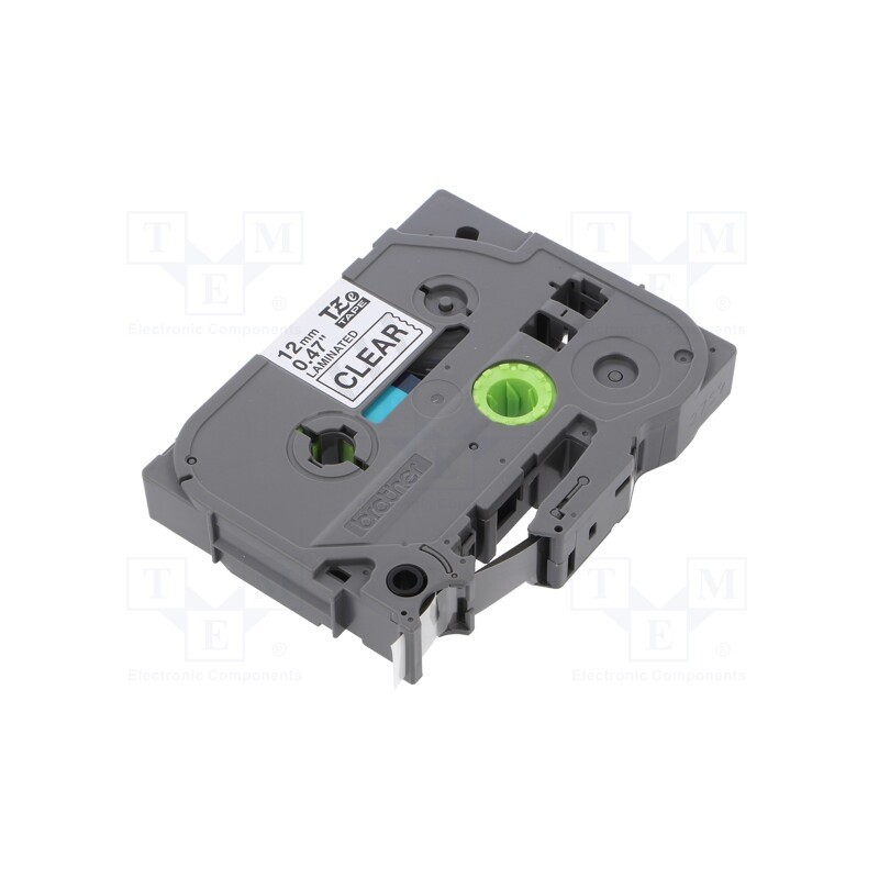 1 pcs x BROTHER - TZE-131 - Tape, 12mm, 8m, transparent, Character colour: black