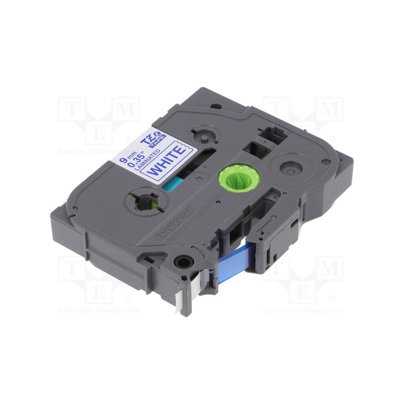 1 pcs x BROTHER - TZE-223 - Tape, 9mm, 8m, white, Character colour: blue, laminated,glued