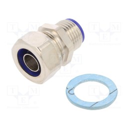 1 pcs x HELLERMANNTYTON - 166-32203 - Straight terminal connector, Thread: metric,non-swivel,outside