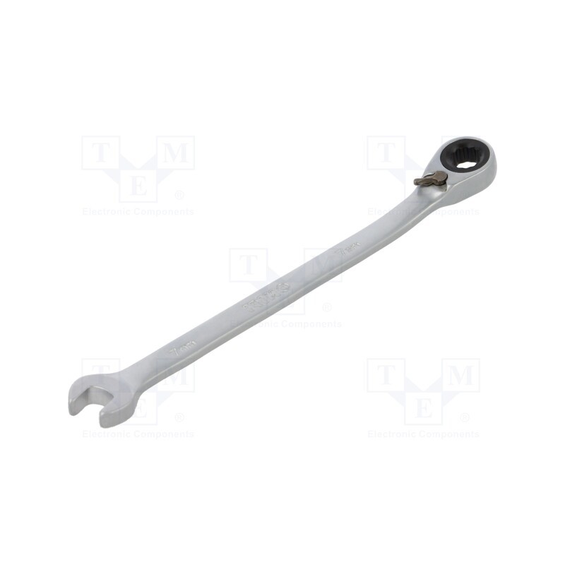 1 pcs x IRIMO - 37090 - Wrench, box,with ratchet, 7mm, Overall len: 138mm, steel, tag