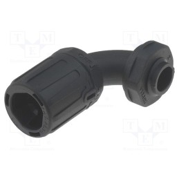 1 pcs x HELLERMANNTYTON - 166-22226 - 90° angled connector, Thread: PG,outside, polyamide, HelaGuard