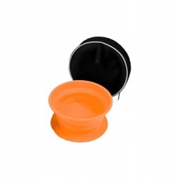 Folding dog bowls 2 pcs, travel disc o bed