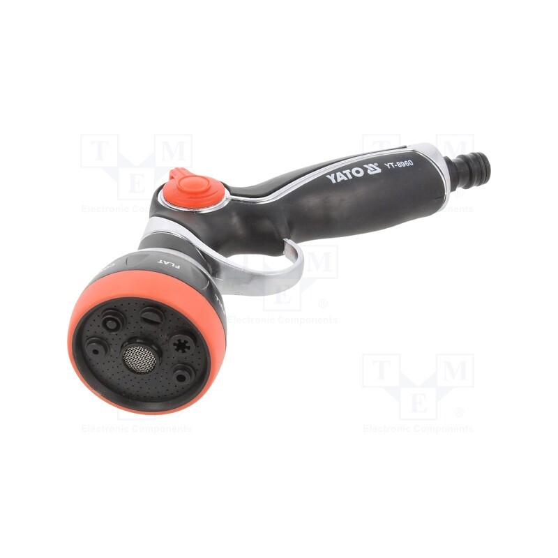 1 pcs x YATO - YT-8960 - Adjustable sprinkler, ABS,aluminium, pistol, 1/2'