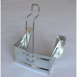 G46 wheel chock mounting bracket, galvanized