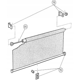 Dometic Seitz mosquito net roller blind holder, hook