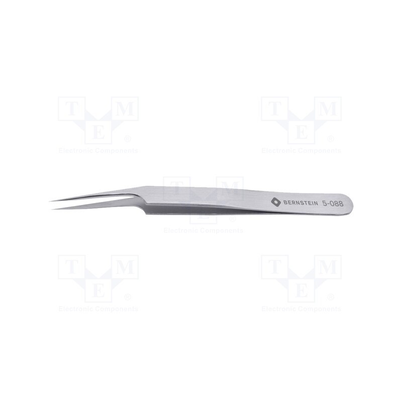 1 pcs x BERNSTEIN - 5-088 - Tweezers, 115mm, Blades: narrowed, Blade tip shape: sharp