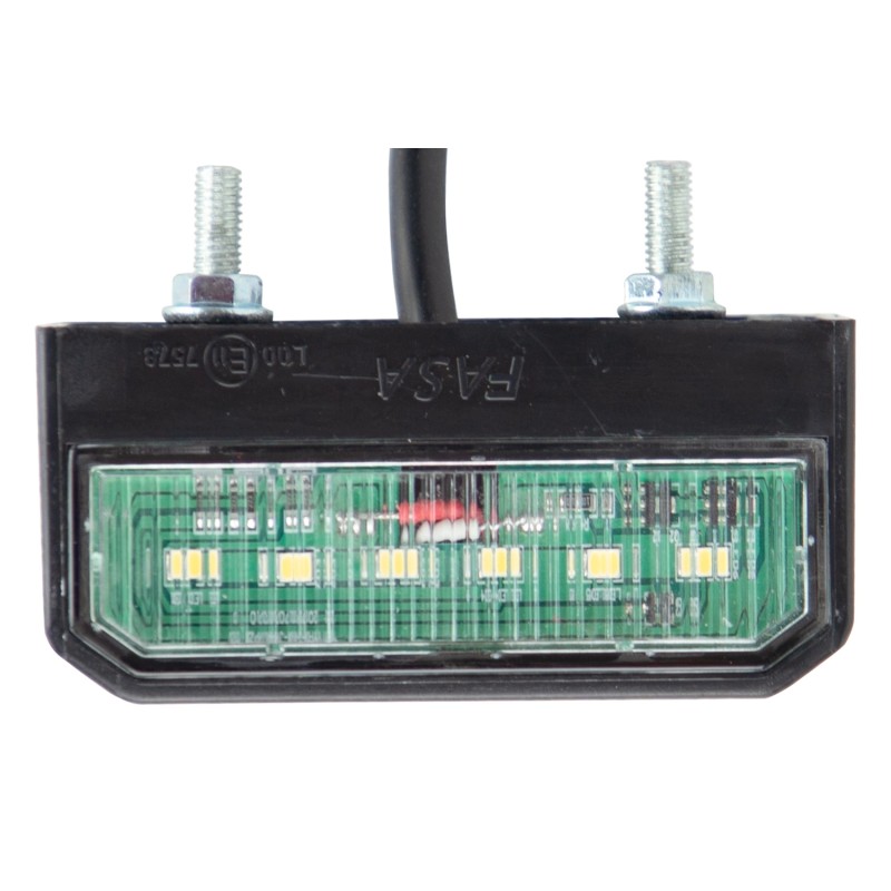 LED backlight for license plate