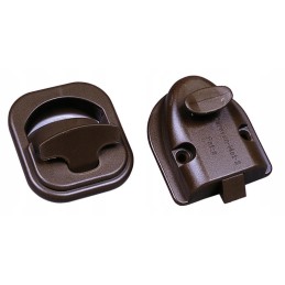 Brown caravan camper bathroom door lock