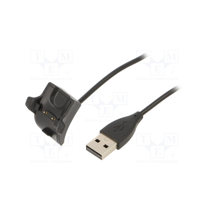 1 pcs x AKYGA - AK-SW-03 - Cable: for smartwatch charging, 1m, black, 1A