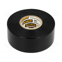 1 rol x 3M - 88T-1X36 - Tape: electrical insulating, W: 25mm, L: 11m, Thk: 220um, black, 250%