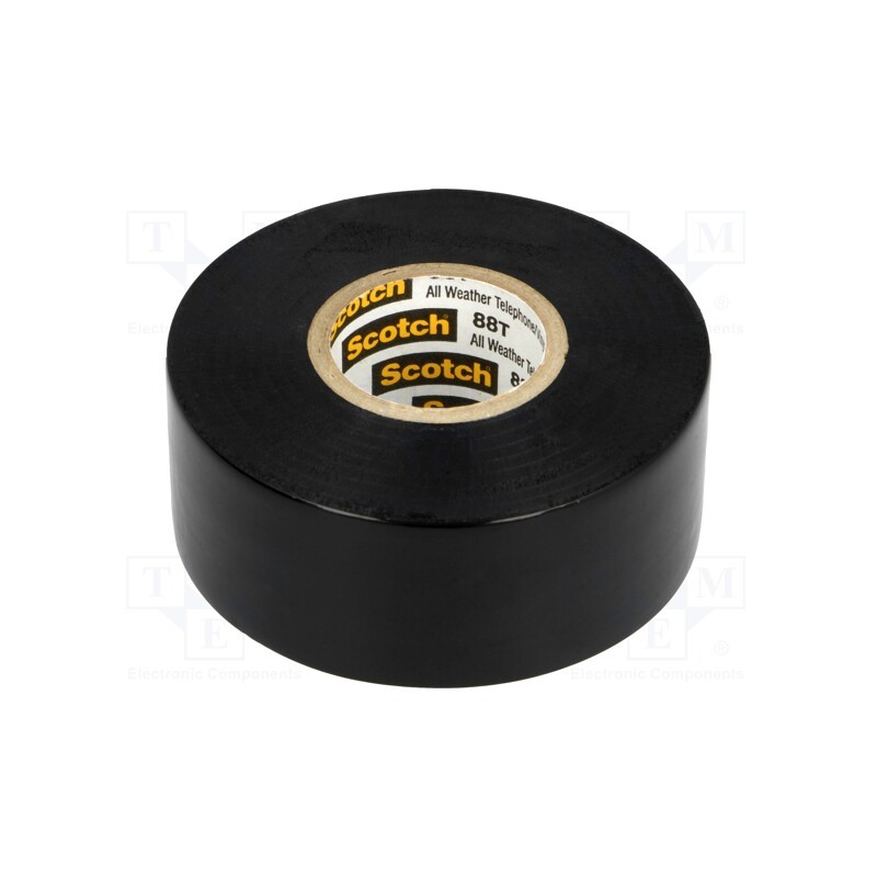 1 rol x 3M - 88T-1X36 - Tape: electrical insulating, W: 25mm, L: 11m, Thk: 220um, black, 250%