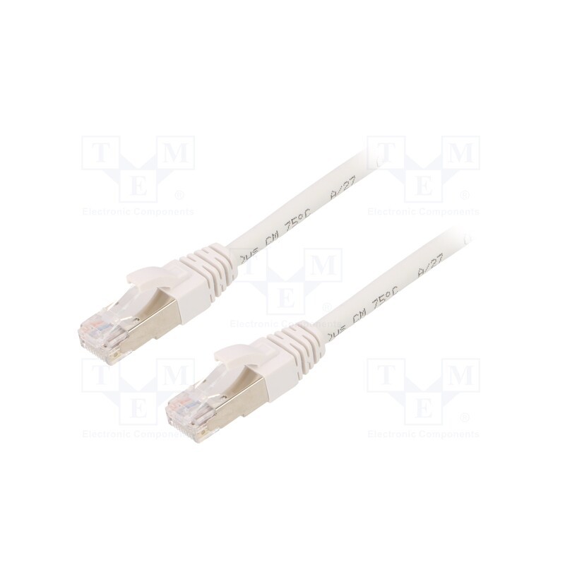 1 pcs x LAPP - 24441411 - Patch cord, ETHERLINE® Cat.6a,S/FTP, 6a, stranded, Cu, LSZH, white