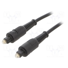 1 pcs x GEMBIRD - CC-OPT-3M - Cable, Toslink plug,both sides, 3m, black, Øcable: 5mm