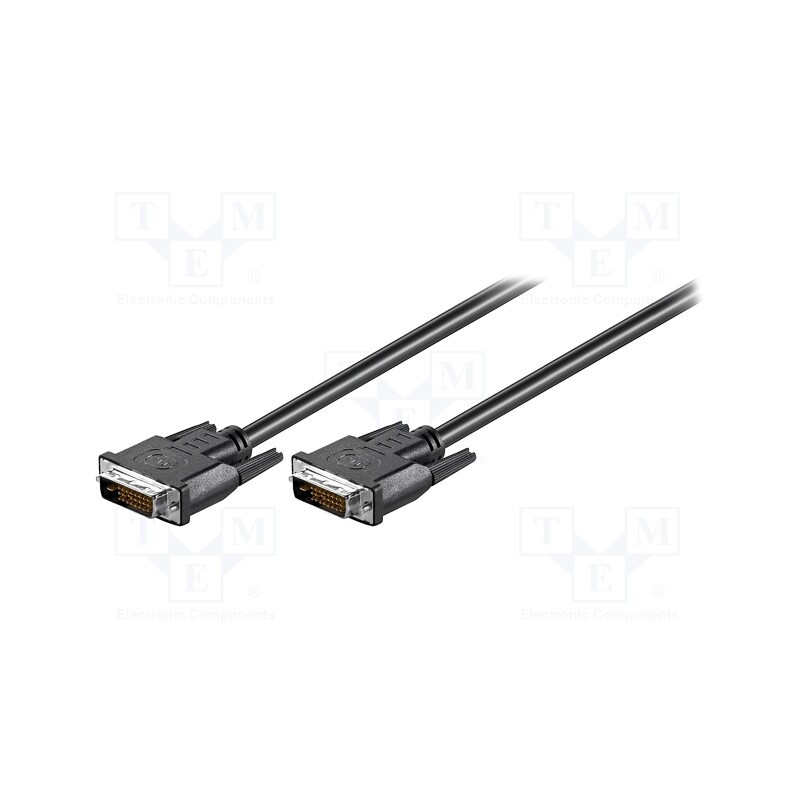 1 pcs x Goobay - 50851 - Cable, DVI-D (24+1) plug,both sides, 2m, black