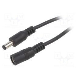 1 pcs x BQ CABLE - DC.EXT.4200.0200 - Cable, 2x0.5mm2, DC 5,5/2,1 plug,DC 5,5/2,1 socket, straight