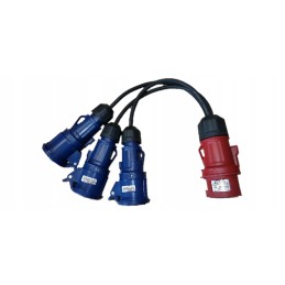 Adapter 16a 400v to 16a 3p camping