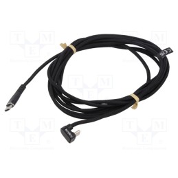 1 pcs x LOGILINK - CU0194 - Cable, USB 2.0, USB C plug,USB C angled plug, 3m, black, 480Mbps