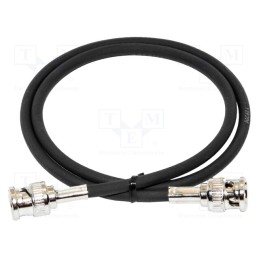 1 pcs x MUELLER ELECTRIC - BU-P5697-6 - Test lead, BNC plug,both sides, Len: 0.15m, Plating: gold-plated