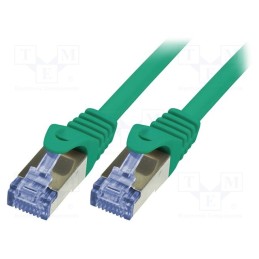 1 pcs x LOGILINK - CQ3085S - Patch cord, S/FTP, 6a, stranded, Cu, LSZH, green, 7.5m, 26AWG