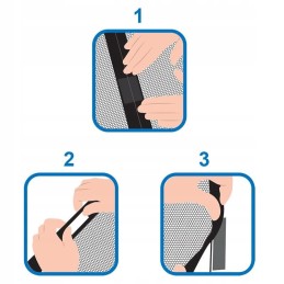 Door mosquito net with magnetic closure