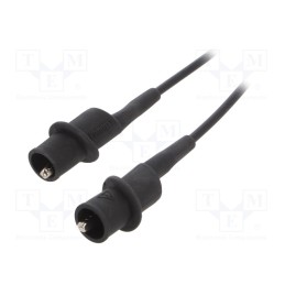 1 pcs x POMONA - 6576-36-0 - Test lead, 10A, both sides,aligator clip, Urated: 1kV, Len: 0.91m