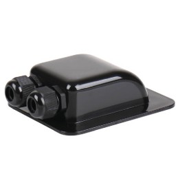 Double roof adapter for solar cables