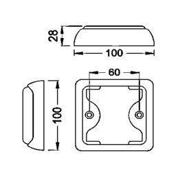 Lamp 36 LED stop position truck bus 12v 24v strong