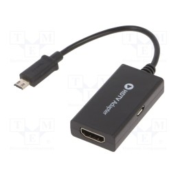 1 pcs x GEMBIRD - A-MHL-003 - Adapter, HDMI socket,USB B micro socket,USB B micro plug