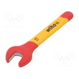 1 pcs x WIHA - 43035 - Wrench, insulated,spanner, 15mm, Overall len: 150mm