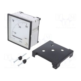 1 pcs x SELEC - AM-V-3-N-CE - Voltmeter, on panel, 0÷300V, Class: 1.5, 50÷60Hz, 96x96x68mm