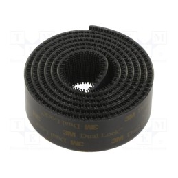 1 rol x 3M - SJ3550CF - Tape: hook and loop, W: 25mm, L: 1m, Thk: 5700um, acrylic, black