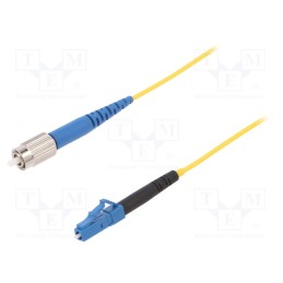 1 pcs x FIBRAIN - G-LC-FC-S-003.0-SX-D-18-Y - Fiber patch cord, FC/UPC,LC/UPC, 3m, Optical fiber: 9/125um, Gold