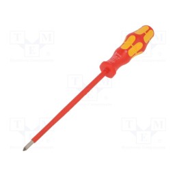 1 pcs x WERA - 5006153001 - Screwdriver, insulated, Phillips, PH1, Blade length: 150mm