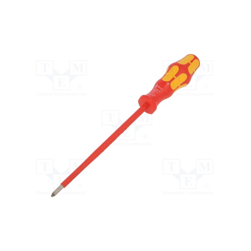 1 pcs x WERA - 5006153001 - Screwdriver, insulated, Phillips, PH1, Blade length: 150mm