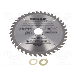 1 pcs x PROLINE - 84204 - Circular saw, Ø: 200mm, Øhole: 30mm, Teeth: 40, cemented carbide