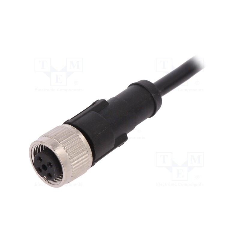1 pcs x LAPP - AB-C4-10,0PVC-M12FS - Connection lead, M12, PIN: 4, straight, 10m, plug, 250VAC, 4A, PVC