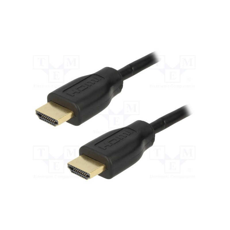 1 pcs x LOGILINK - CH0037 - Cable, HDMI 1.4, HDMI plug,both sides, PVC, Len: 2m, black