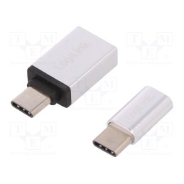 1 pcs x LOGILINK - AU0040 - Adapter, USB 2.0,USB 3.0, Enclos.mat: aluminium