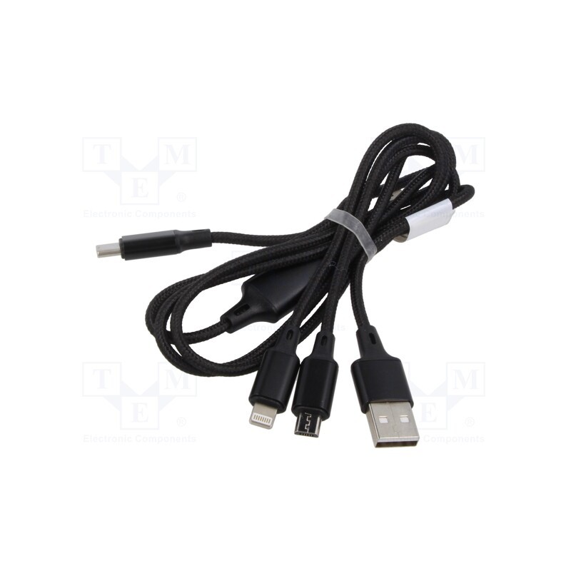 1 pcs x DIGITUS - AK-300160-010-S - Cable, nickel plated, 1m, black, Core: Cu, 30AWG, 2A