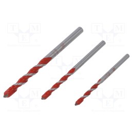 1 set x ALPEN-MAYKESTAG - 100703100 - Drill set, steel, blister, PROFI MULTICUT, 5mm,6mm,8mm, 3pcs.