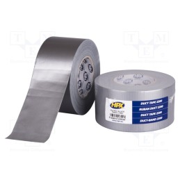 1 rol x HPX - PD7550 - Tape: duct, W: 75mm, L: 50m, Thk: 0.2mm, silver, natural rubber, 12%