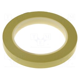 1 rol x 3M - FE-5100-9125-2 - Tape: electrical insulating, W: 12mm, L: 66m, Thk: 0.058mm, yellow