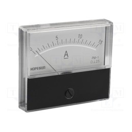 1 pcs x VELLEMAN - AIM7015A - Ammeter, on panel, I DC: 0÷15A, Class: 2.5, 70x60mm