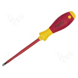 1 pcs x WEIDMu00dcLLER - 9008410000 - Screwdriver, insulated, slot, 5,5x1,0mm, Blade length: 125mm