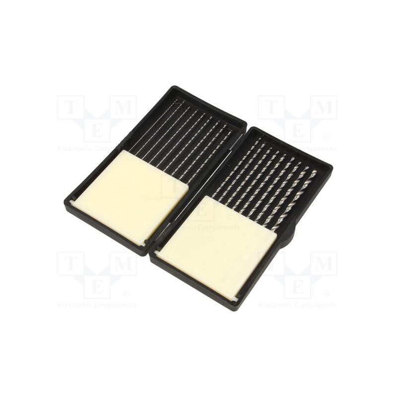 1 set x DONAU ELEKTRONIK - HSS 275 - Drill set, for metal, high speed steel stal szybkotnąca HSS